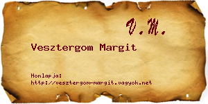 Vesztergom Margit névjegykártya